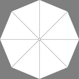 扇子展开平面图