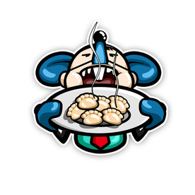 冬至小老鼠吃饺子卡通老鼠表情包