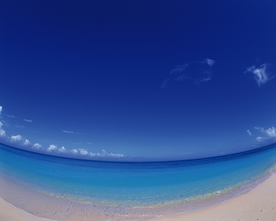 蓝天碧海风光