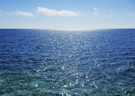 蓝天碧海风光