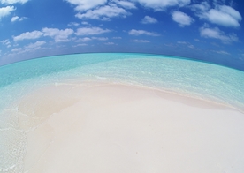 蓝天碧海风光