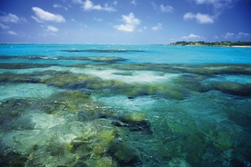蓝天碧海风光