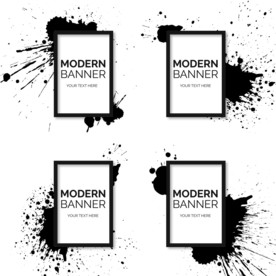 笔刷 展板背景模板