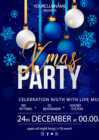 圣诞节派对海报