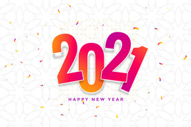 2021 新年展板背景