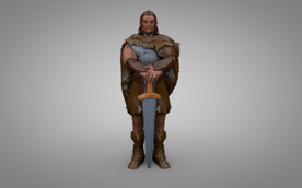 C4D 模型 战士骑士武士