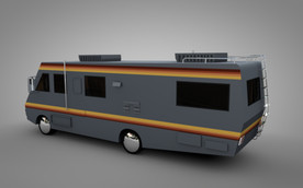 C4D 模型 巴士大巴汽车