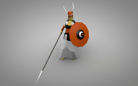 C4D 模型古代骑士