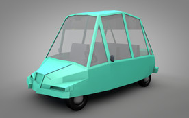 C4D 模型汽车出租车