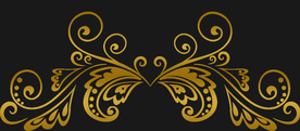 金色花纹边框