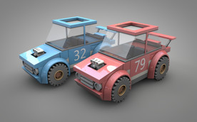 C4D 模型越野战斗车