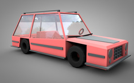 C4D 模型汽车轿车卡通