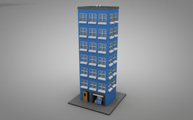 C4D 模型大楼建筑摩天大夏