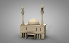 C4D 模型城堡宫殿