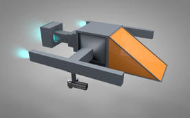 C4D 模型火箭飞船飞行棋太空