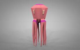 C4D 模型 章鱼八爪鱼乌贼