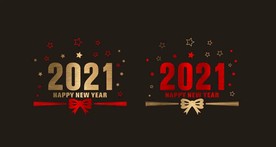 2021 新年 春节 橱窗贴