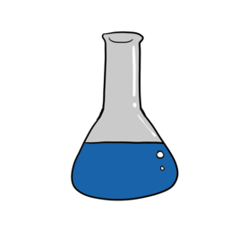 锥形瓶科学化学实验器材PNG