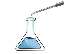 锥形瓶科学化学实验器材PNG