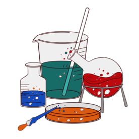 科学化学实验器材PNG