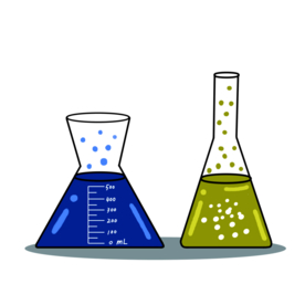 锥形瓶化学实验器材PNG