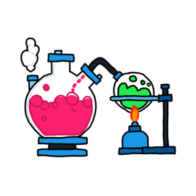 平底烧瓶化学实验器材PNG