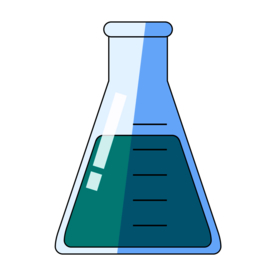 锥形瓶化学实验器材PNG
