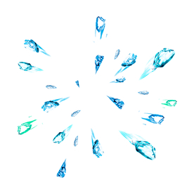 卡通冰块装饰元素