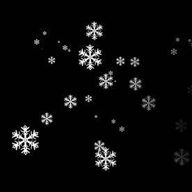 卡通装饰冬季雪花元素