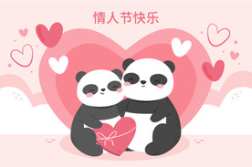 熊猫形象情节人背景图