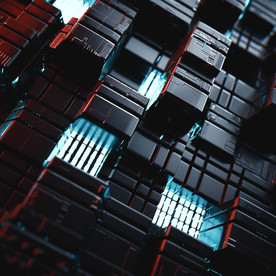 C4D 模型抽象空间几何场景