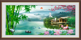 风景如画横版挂画