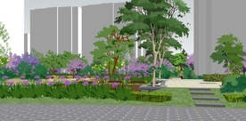 小区景观园林设计效果图