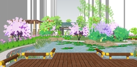 小区景观园林设计效果图