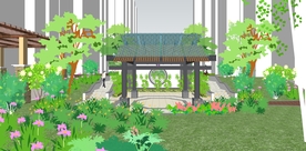 小区景观园林设计效果图
