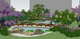 小区景观园林设计效果图