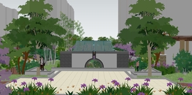 小区景观园林设计效果图