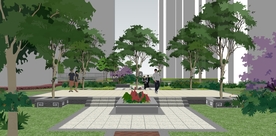 小区景观园林设计效果图