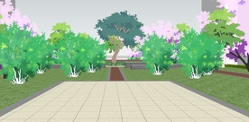 小区景观园林设计效果图