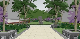 小区景观园林设计效果图