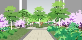 小区景观园林设计效果图