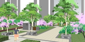 小区景观园林设计效果图