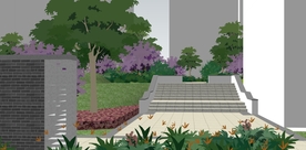 小区景观园林设计效果图