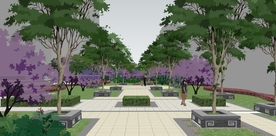 小区景观园林设计效果图