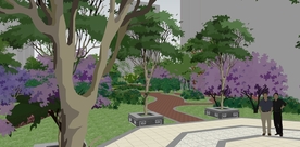 小区景观园林设计效果图