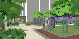 小区景观园林效果图