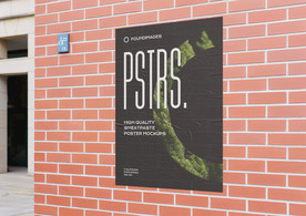 海报单张样机  海报样机设计