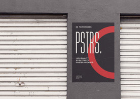 海报单张样机  海报样机设计