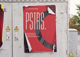 海报单张样机  海报样机设计