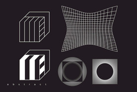 抽象潮流图案  几何背景图案